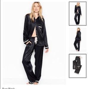 NWT black satin VS pjs